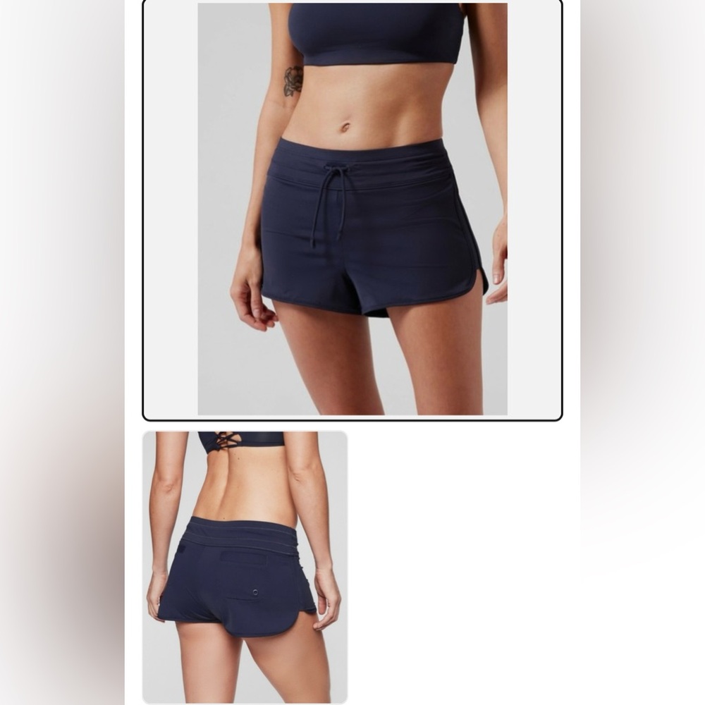 Athleta Surge Swim Shorts NWT Navy Small